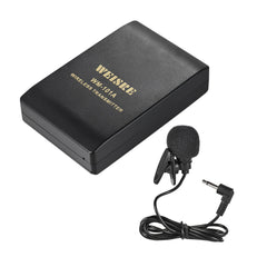 Wireless FM Transmitter Receiver Lavalier Lapel Clip Microphone Mic System 20M Receive Range