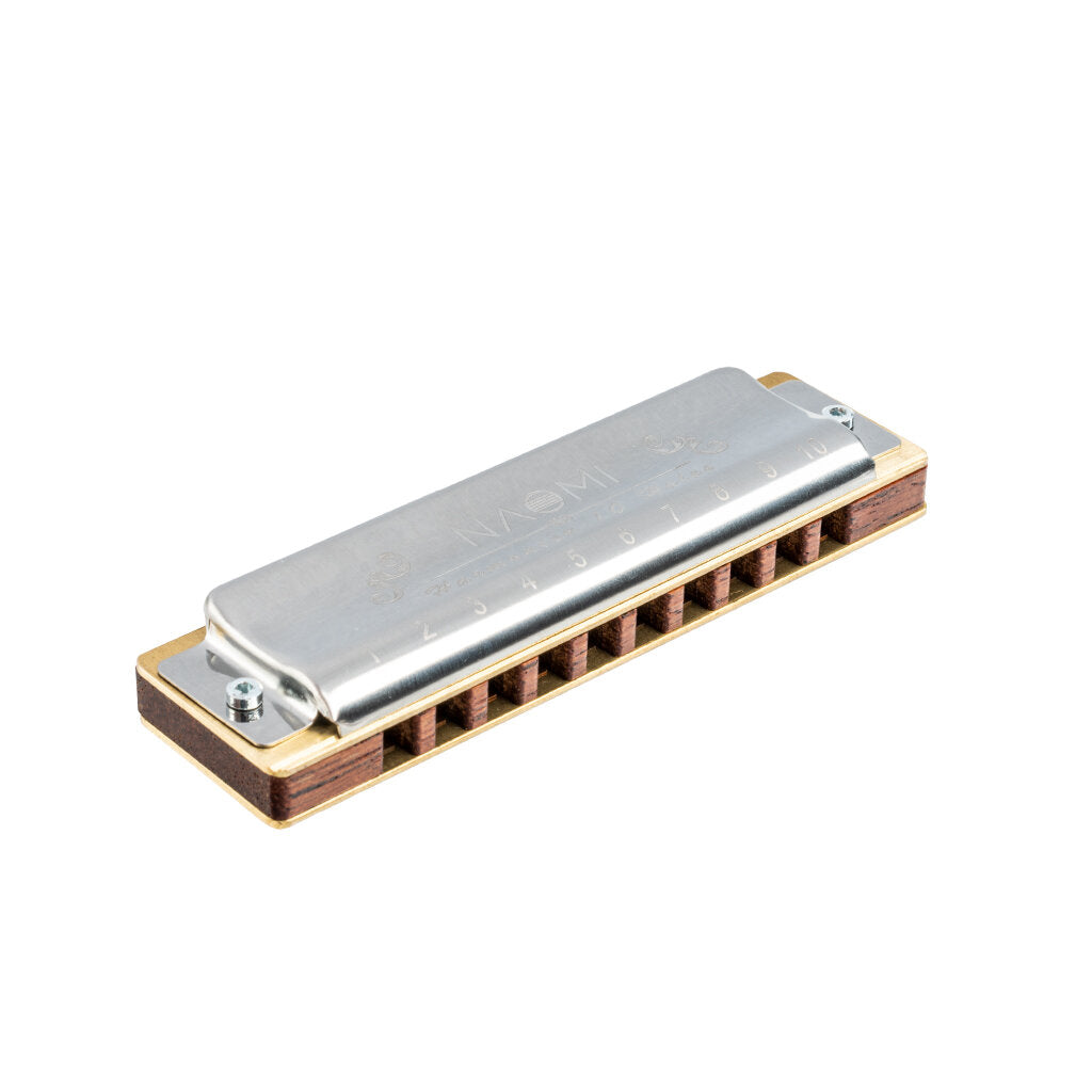 10 Holes Blues Harmonica Rosewood Comb Brass Reed Diatonic Harmonica In Key Of C For Professional Player