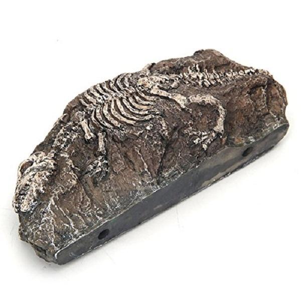 Fish Tank Ornament Aquarium Dinosaur Fossil Resin Cave Landscaping Decoration