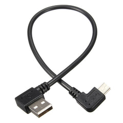 USB2.0 Type A Male Angled 90 Degree to Mini USB B Male 5 pin Data Cable 480Mbps