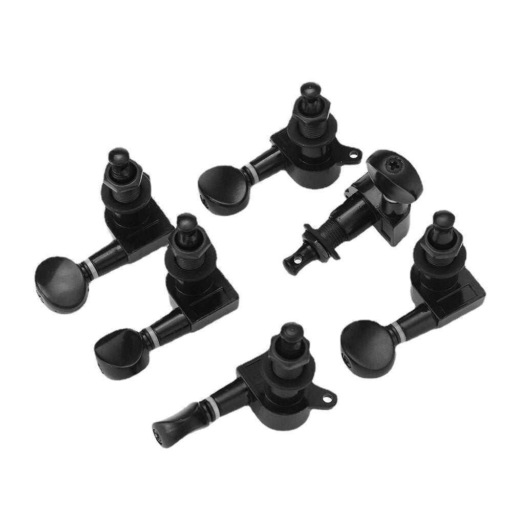 6Pcs Fully Enclosed Electric Guitar Tuning Pegs Tuners Machine Heads Replacement Button Knob