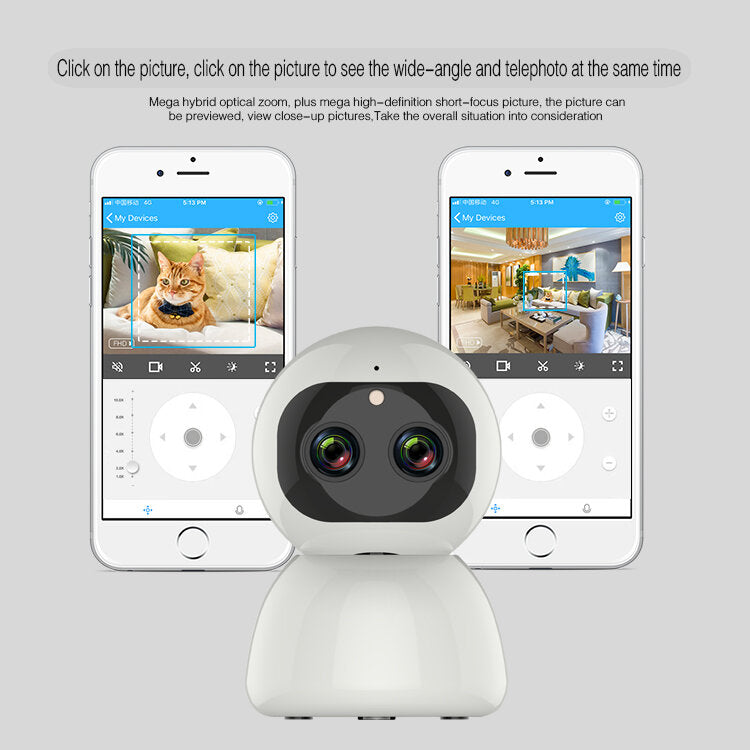 1080P HD IP Camera Wireless Two Way Audio Night Vision Mobile Phone Remote WiFi Home Monitor Binocular Camera