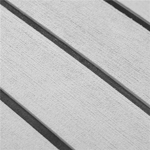 120x240cm Grey and Black EVA Foam Faux Teak Sheet Boat Yacht Synthetic Teak Decking Pad