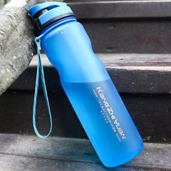 Large Sports Bottle Gym Fitness PC Water Bottle BPA Free Travel Drinking Cup