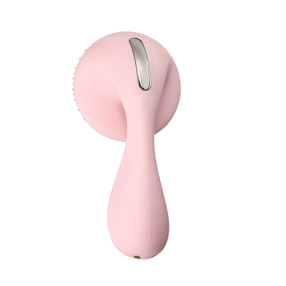 Silicone Ultrasonic Facial Brush Cleansing Brush Face Body Cleanser 4 Function Modes with Rotating Magnetic Beads Skin Rejuvenation