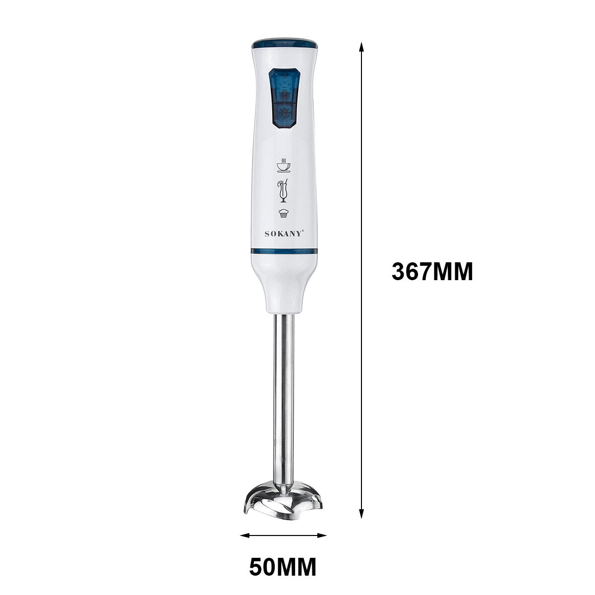 500W 2 Speeds Hand Mixer Blender Stick Baby Complementary Food Electric Stir Bar Juicer EU Plug