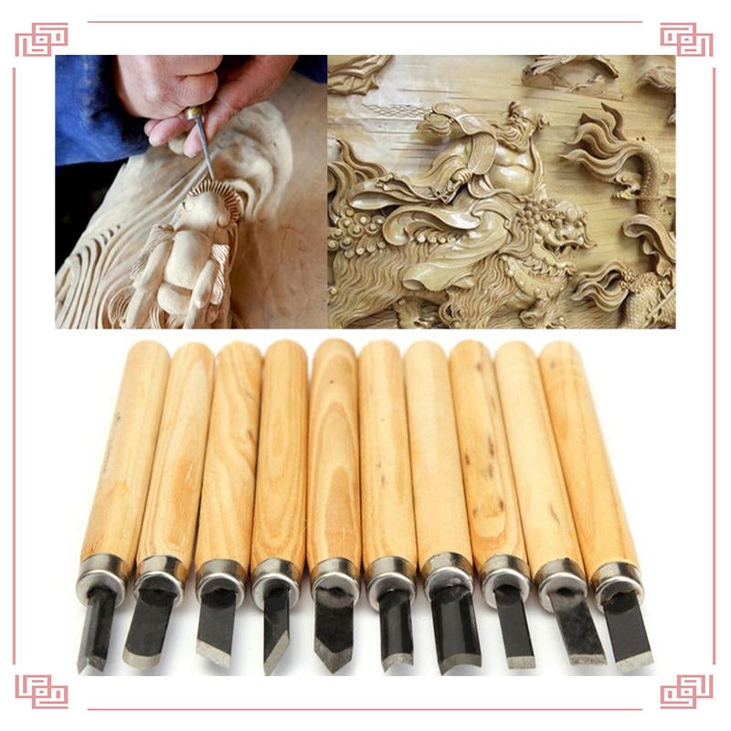 3/8/12Pcs Wood Carving Chisels Cutter Craft Hand wood working Tools For Sculpture Engraving