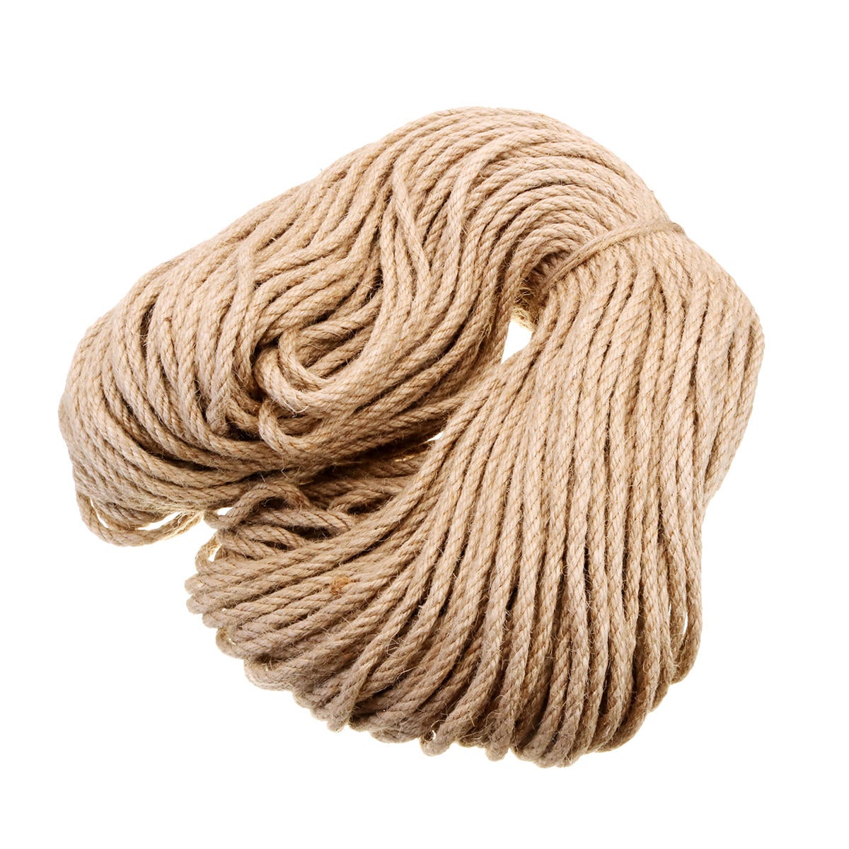 6mmx100m Sisal Rope Jute Twine Rope Natural Hemp Cord Fibre Decor Multi-functional Tools