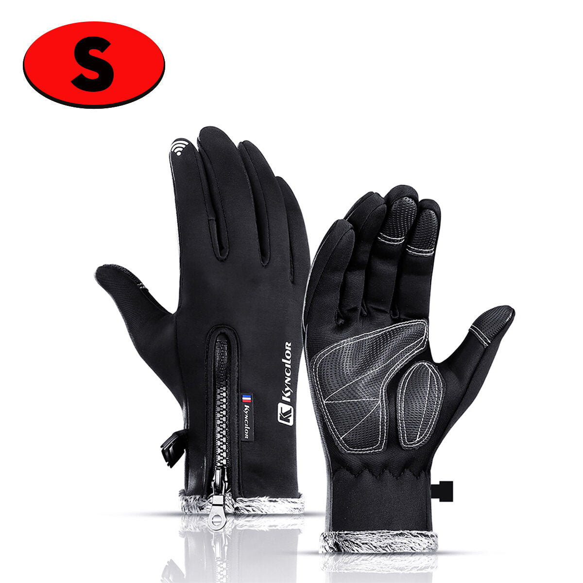 Winter Warm Outdoor Sports Gloves Fleece Windproof Non-slip Touch Screen Ski Riding Motorcycle Gloves Skiing Gloves