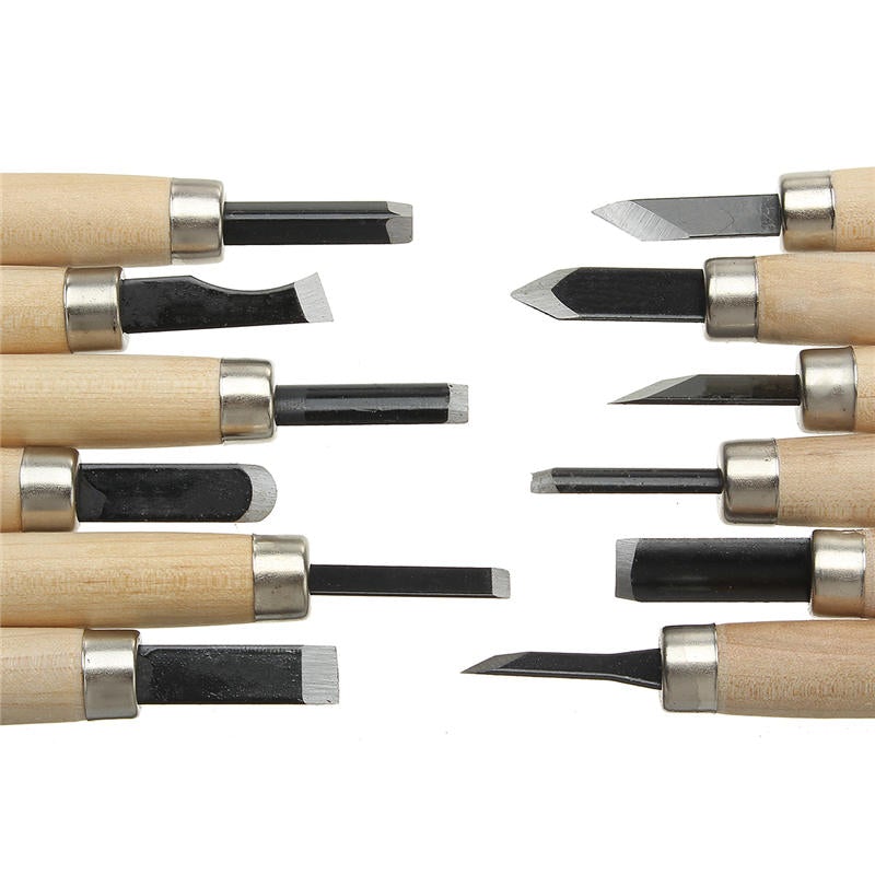 3/8/12Pcs Wood Carving Chisels Cutter Craft Hand wood working Tools For Sculpture Engraving