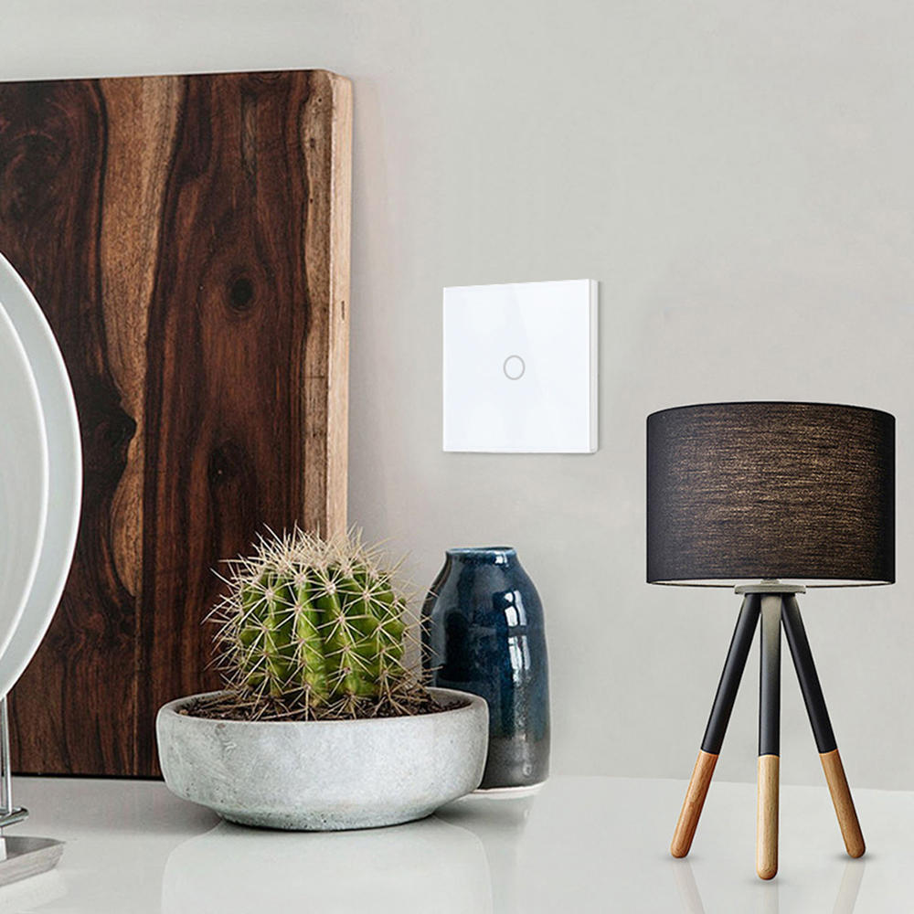 Smart WIFI+RF433 Touch Wall Switch Tuya APP Remote Control Timer Work With Amazon Alexa Google Assistant 100V-250V