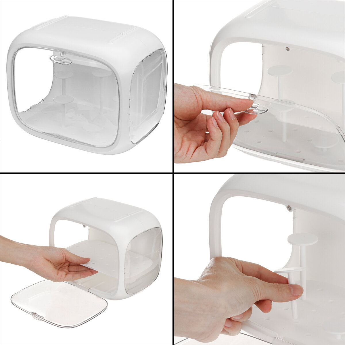 Hand-made Display Storage Cabinet Dust-proof and Transparent Mini Storage Box