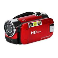 HD 1080P Digital Video Camcorder 2.7in 16X Zoom DV Camera with Fill Light and Selfie Function