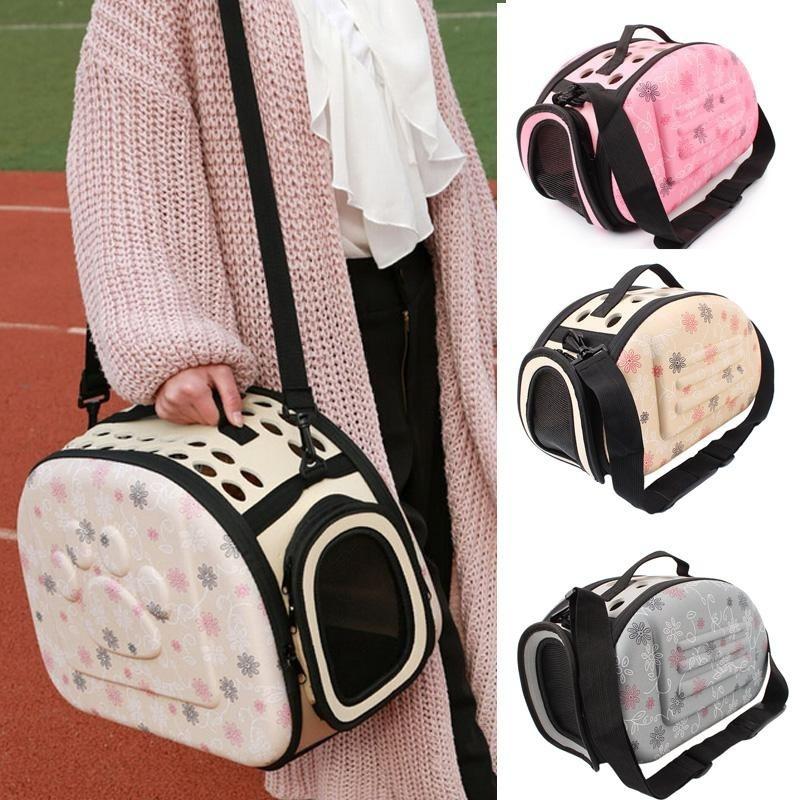 Small Dog Cat Sided Carrier Travel Tote Shoulder Bag Cage Kennel Bag