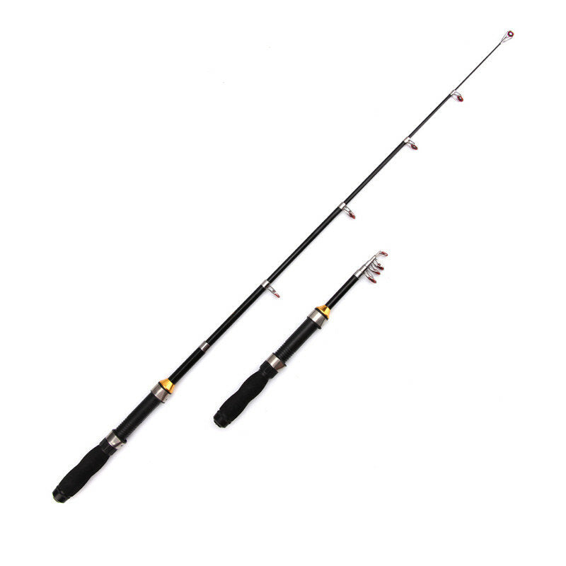 1pc 120-230mm Mini Fishing Rod Bass Hard Bait Portable Retractable Casting Spinning Rod Telescopic Fishing Tackle Tools