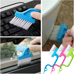 12Pcs Window Shutter Cleaning Brush Set Fiber Sleeve And Slot Gap Assembly