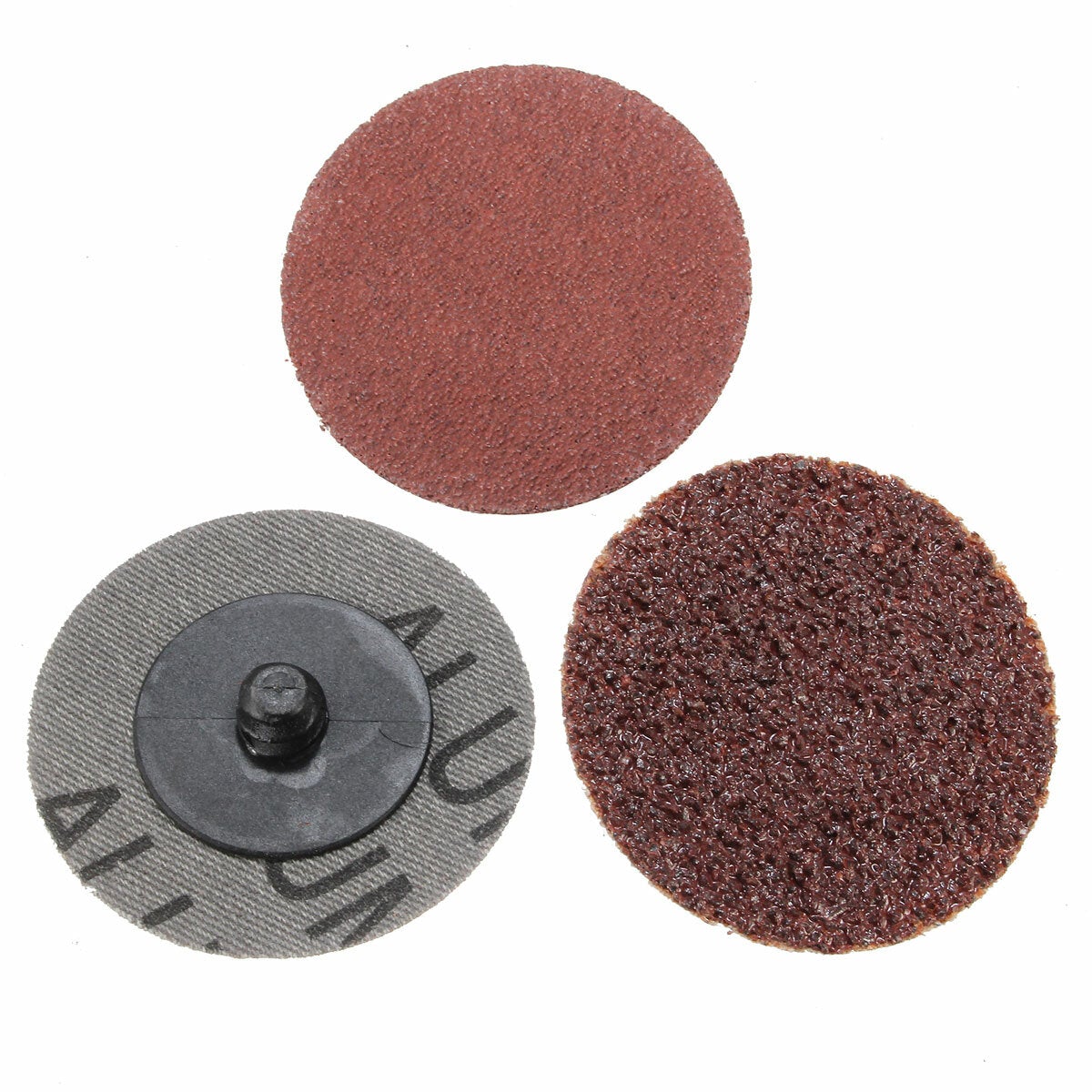 40pcs 2 Inch Roll Lock Sanding Disc 24/60/120/240 Grit Sandpaper Sanding Disc