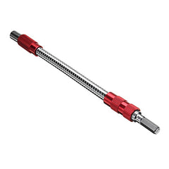 10pcs 200mm Red Metal Flexible Extension Drill Shaft 1/4 Inch Hex Screwdriver Bit Holder