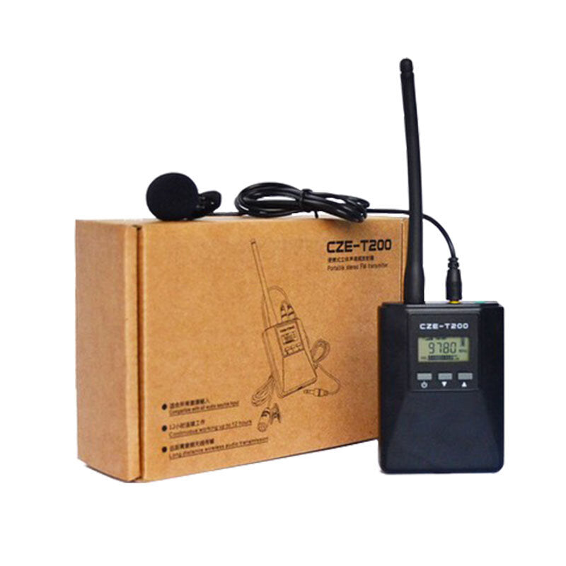 0.2w Protable Stereo PLL Wireless Broadcast FM Transmitter Kits 76-108MHz Adjustable