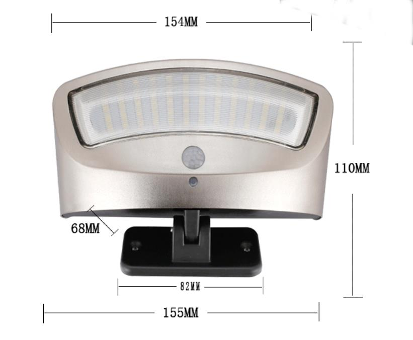 7.5 W 45 Degrees rotatable IP65 Waterproof Multifunction 36 LED Solar Light  DC3.7V