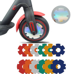 2PCS Electric Scooter Front Wheel Sticker PVC Motor Protective Cover Shell Kick Scooter Accessories for 1/1S/Pro/2 Scootor