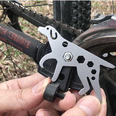 6 in 1 Multi EDC Repair Tool Outdoor Bike Survival Card Multi-function Card Tool