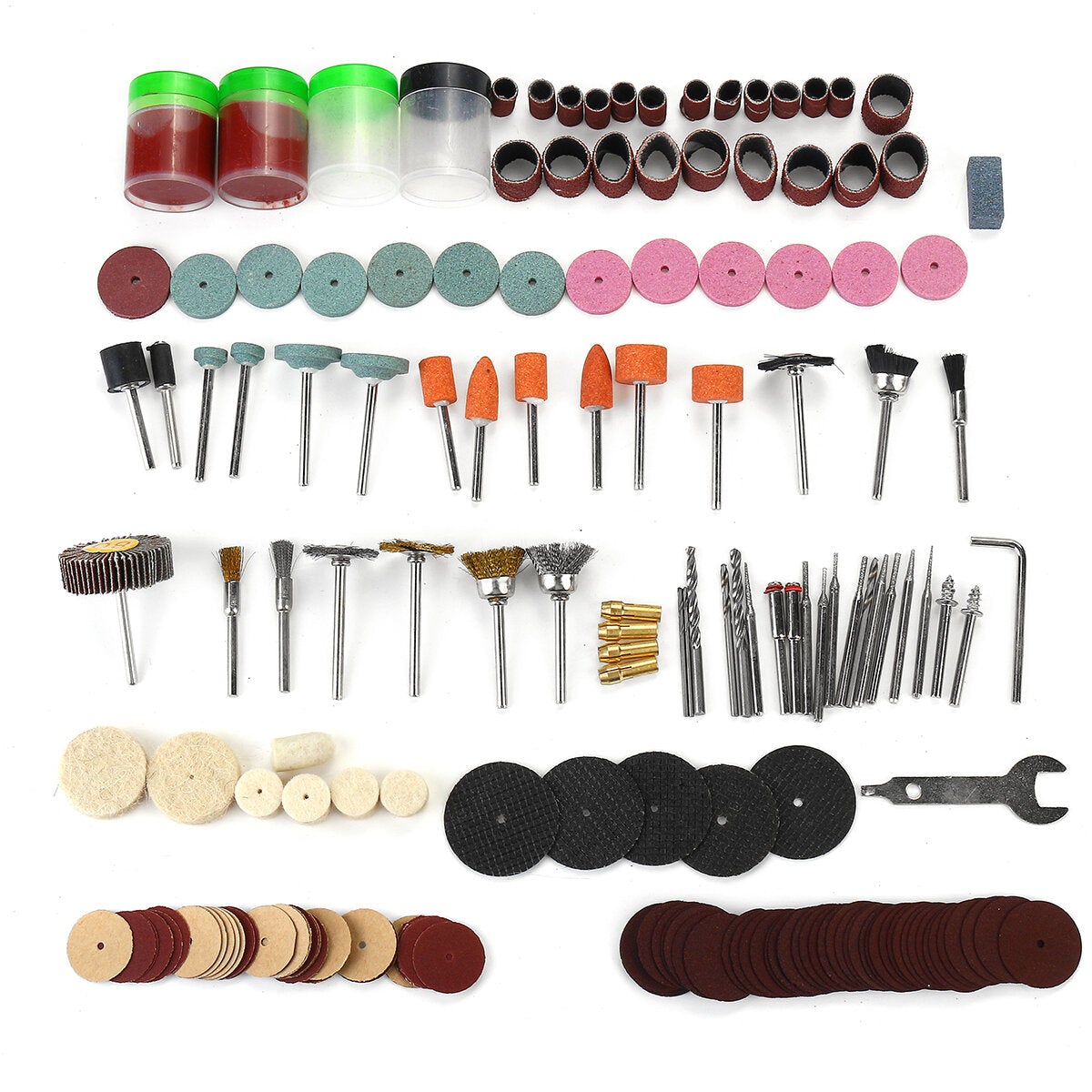 161/105pcs Power Tool Grinding Polishing Accessories Set For Cutting Engraving Grinding