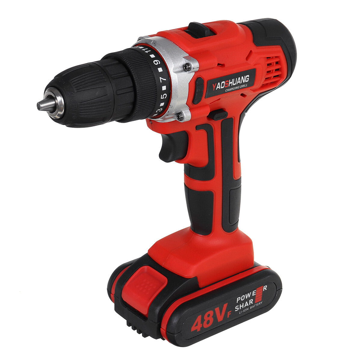 48VF Electric Torque Impact Drill Cordless Hammer Screwdriver 25+3 35NM-56NM Tool W/ 1pc Battery