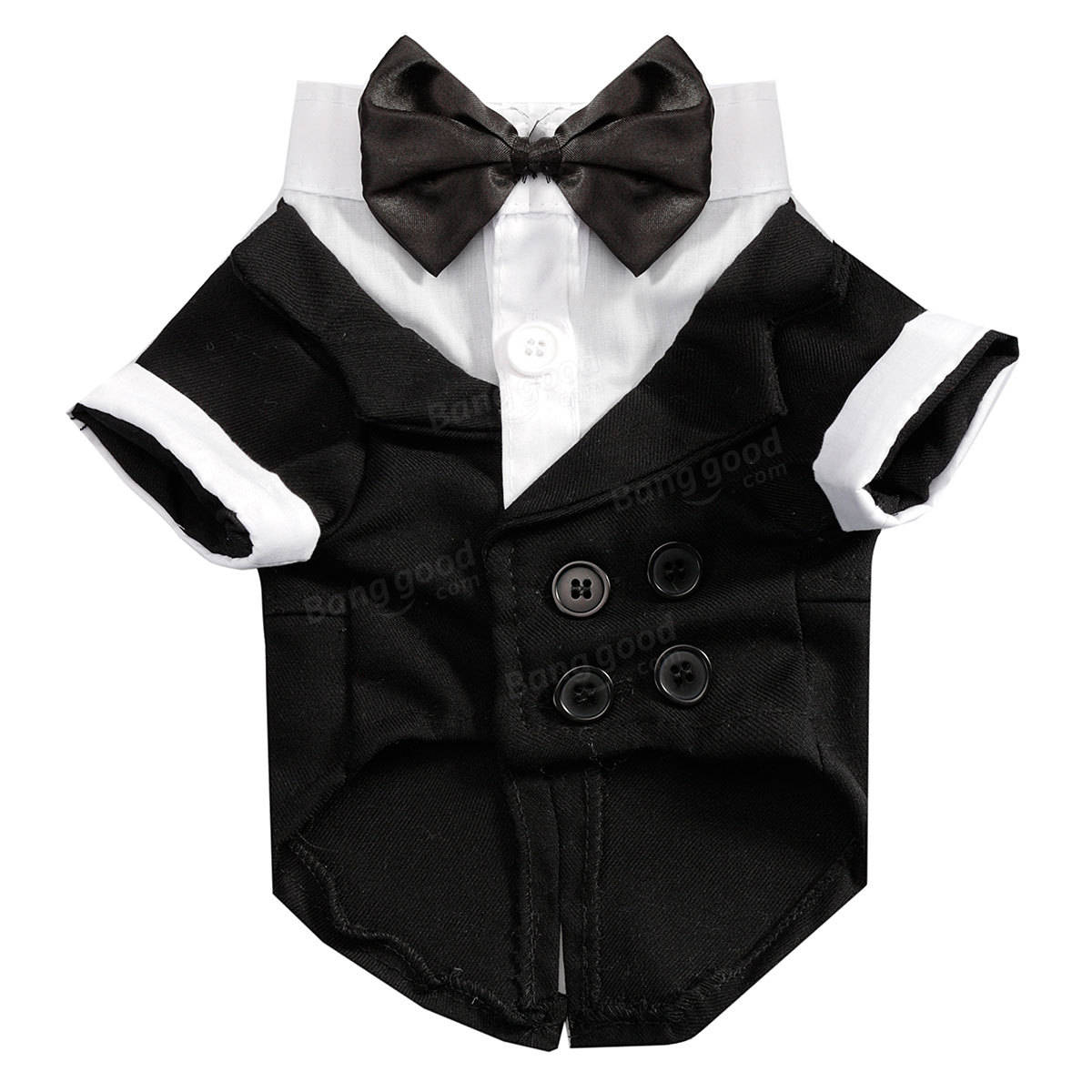 Pet Dog Cat Clothes Puppy Bow Tie Shirt Wedding Suit Clothes Tuxedo Costume Collared Shirt Jumpsuit