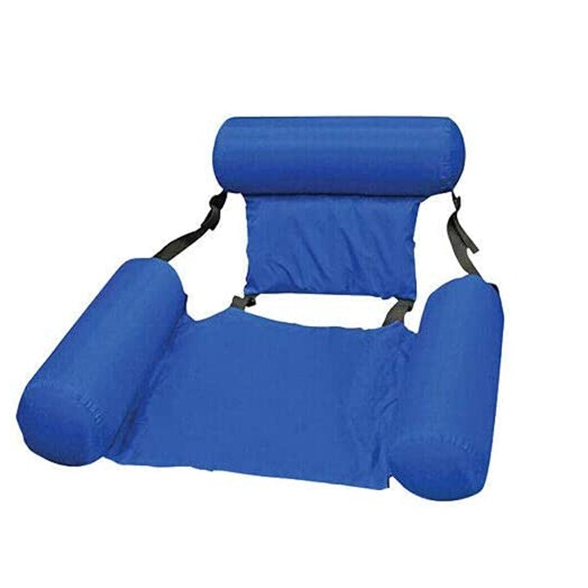 Water Lounge Chair Summer Swimming Inflatable Foldable Floating Row Backrest Air Mat Party Pool Toy