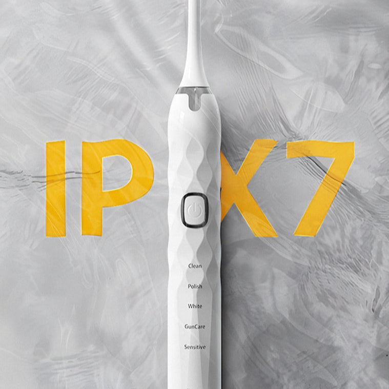 Electric Toothbrush Set - 5 Modes, IPX7 Waterproof, 5 Soft Heads for Adults & Kids