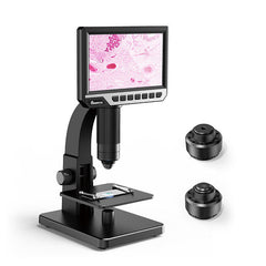 2000X Dual Lens Digital Microscope 7-inch HD IPS Large Screen Multiple Lens