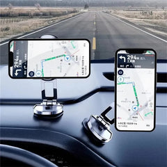 Foldable 720° Magnetic Car Phone Holder Mount for iPhone & Xiaomi