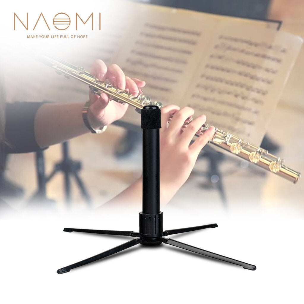 Portable Flute Stand Foldable Flute Rest Rack Holder Tripod Holder Stand For Flute Woodwind Instrument Accessories