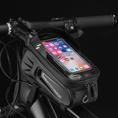 1.7L 6.4inch Bicycle Bag Waterproof Touch Screen  Front Tube Frame MTB Road Bike Bag Outdoor Camping Cycling