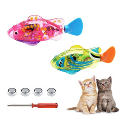 Fish Activated Battery Powered Robotic Pet Toys for Fishing Tank Decorating Fish