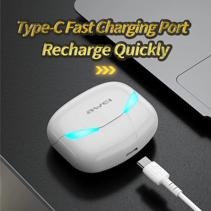Gaming Earbuds TWS bluetooth Handsfree Low Latency HiFi Deep Bass Sound True Wireless Stereo Earphone With Microphone