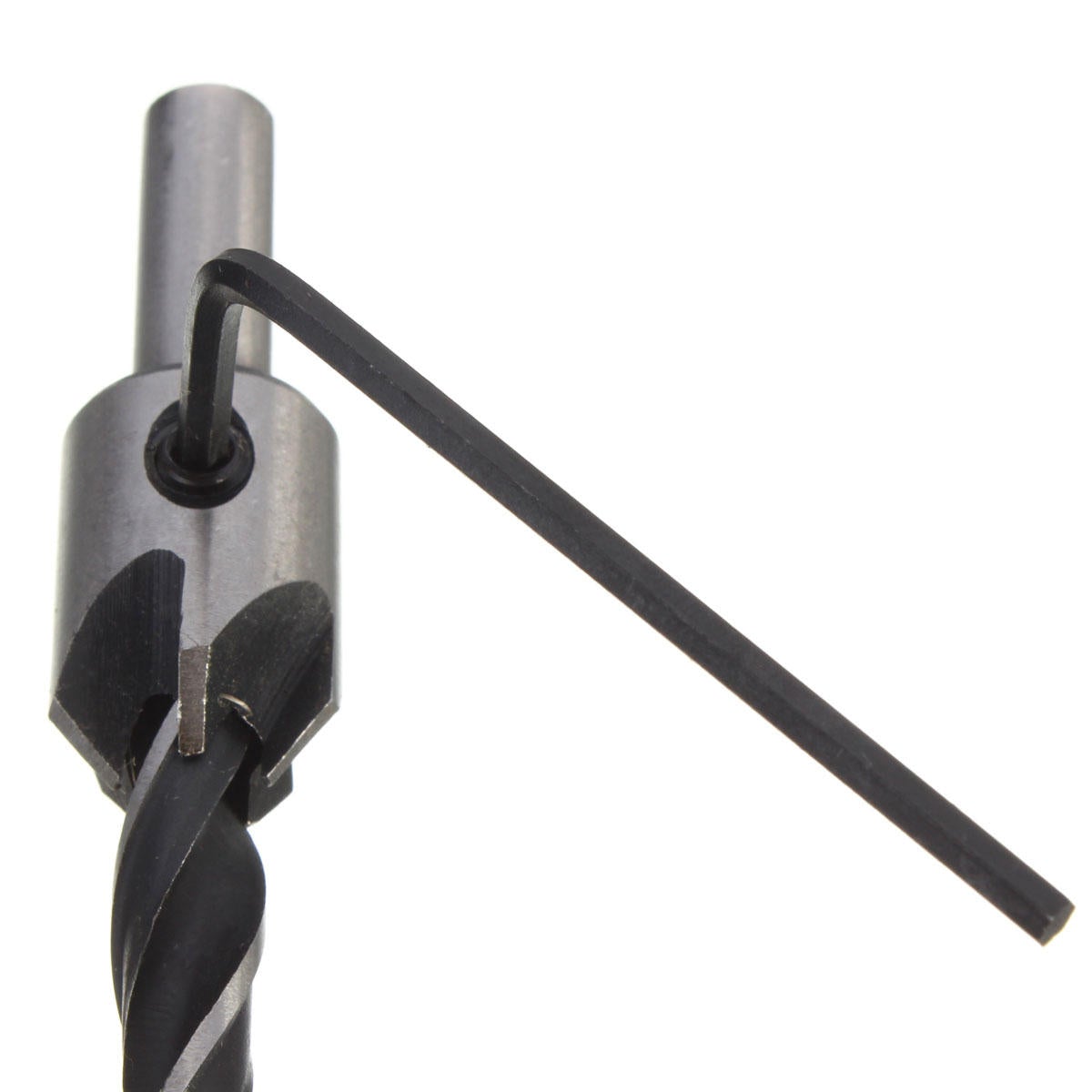 7pcs 3mm-10mm 5 Flutes Countersink Drill Bit Set HSS Carpentry Reamer Woodworking Chamfer