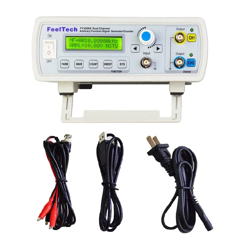 24MHz Dual-channel Arbitrary Waveform DDS Function Signal Generator Sine Square Wave Sweep Counter
