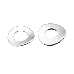 100Pcs M3 M4 304 Stainless Steel Spring Wave Washer Elastic Curved Gasket Pad Assortment Kit