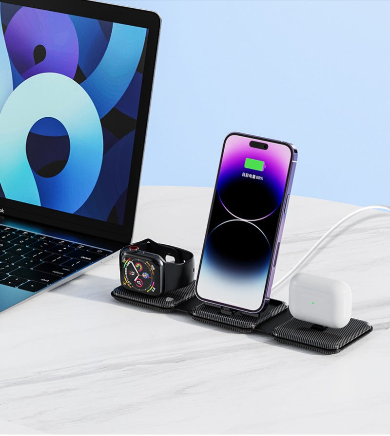 Fast Qi Wireless Charger for iPhone 13/14/Pro/Max, iWatch, AirPods