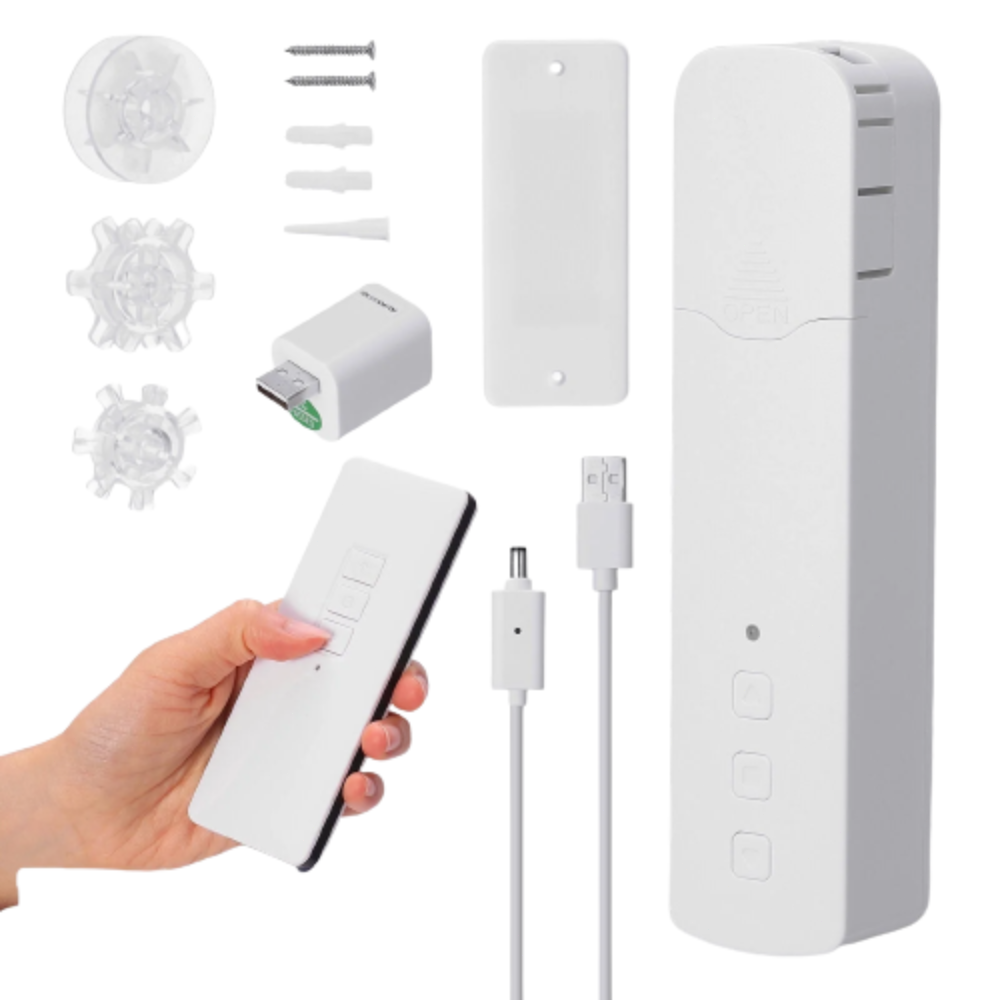 Wifi Smart Bead Curtain Motor Electric Roller Blind Manual Control Voice Control Work with Tuya Smart Life APP Support Google Home Alexa
