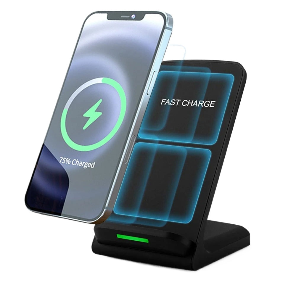 30W Wireless Charger Stand for iPhone & Samsung Fast Charging Dock Station