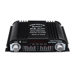 12V Car Mini HIFI Digital bluetooth Audio Power Amplifier Four Channel Output with Remote Control