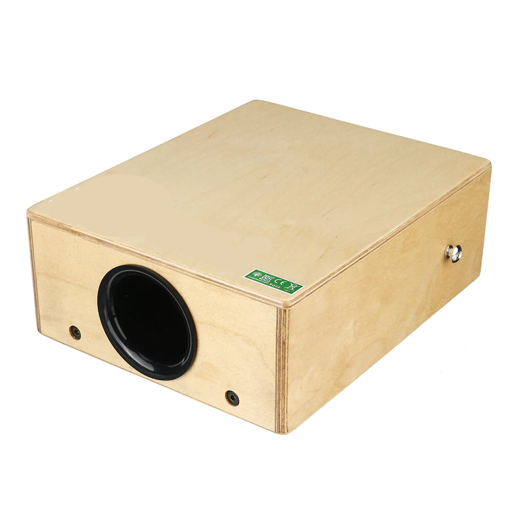 Hand Percussion Cajon Box Drum with Drum Strap