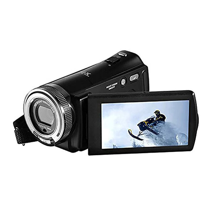 IR Night Vision HD 1080P 16X Digital Video Camera DV Camcorder for Vlog Video Home Photography