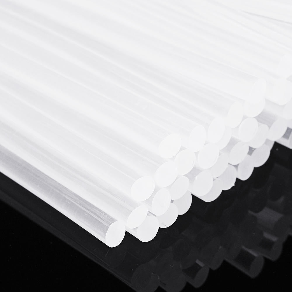 100Pcs 7mm x 200mm White Transparent Hot Melt Gule Sticks DIY Craft Model Repair Adhesive