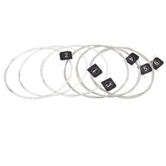 6pcs/set Classic Guitar Strings Nylon Thread Silver Plated Wire Strings Guitar Accessories