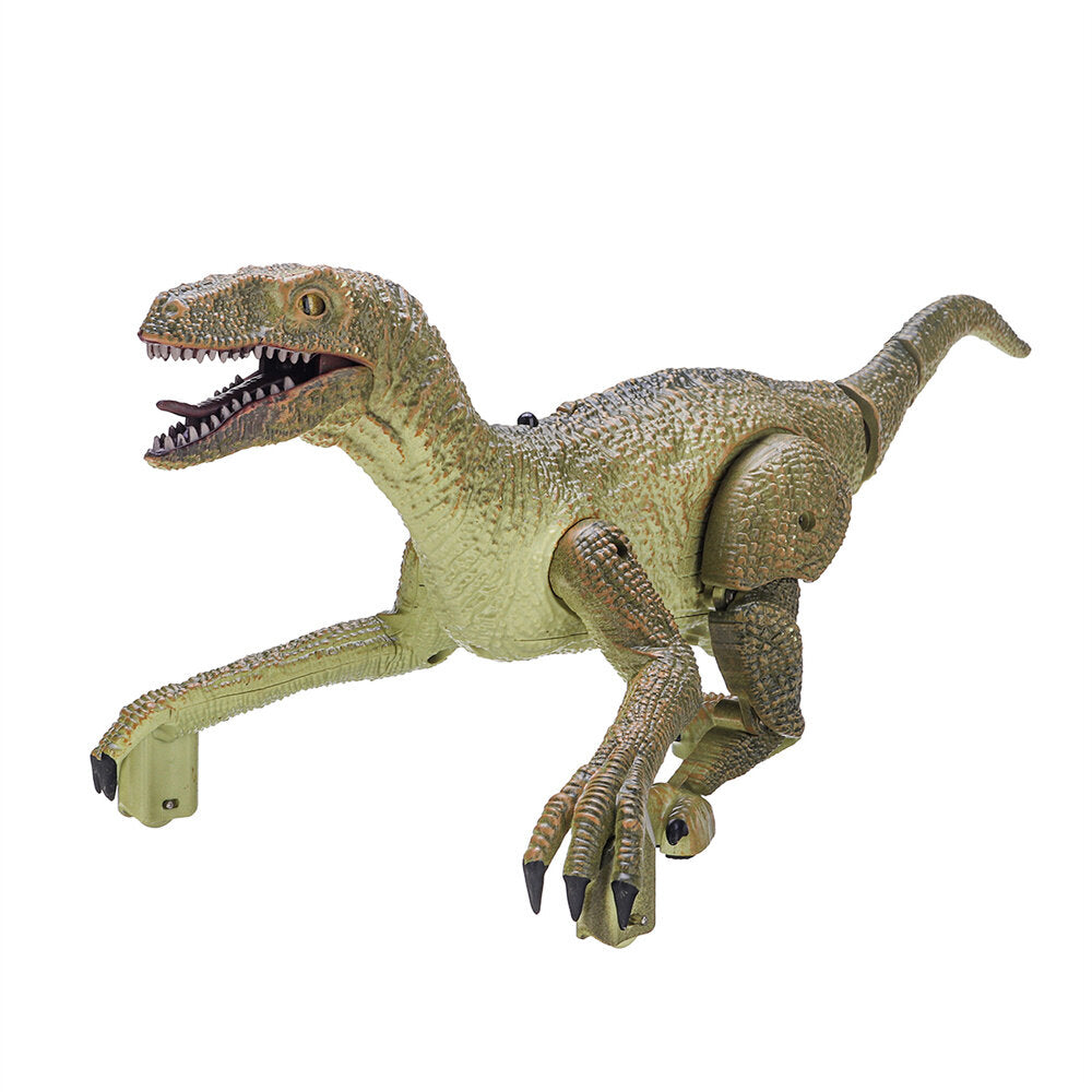 Remote Control Infrared Dinosaur Toy RC Realistic Velociraptor Simulated Jurassic Dinosaur with Sound Light