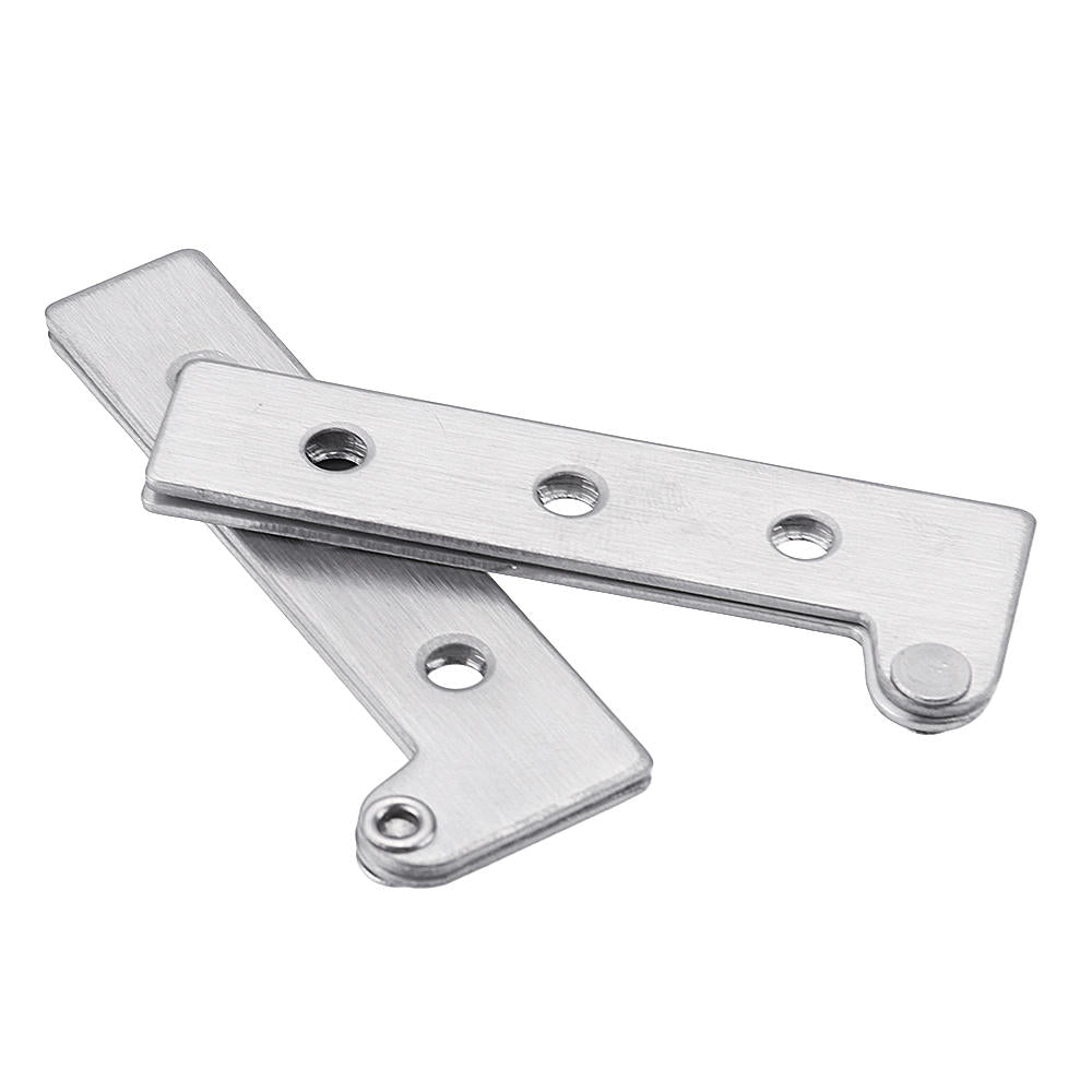 Stainless Steel Concealed Hinge 7-Shape Chicken Mouth Shape Door Hinge 360 Degree Rotating Hardware